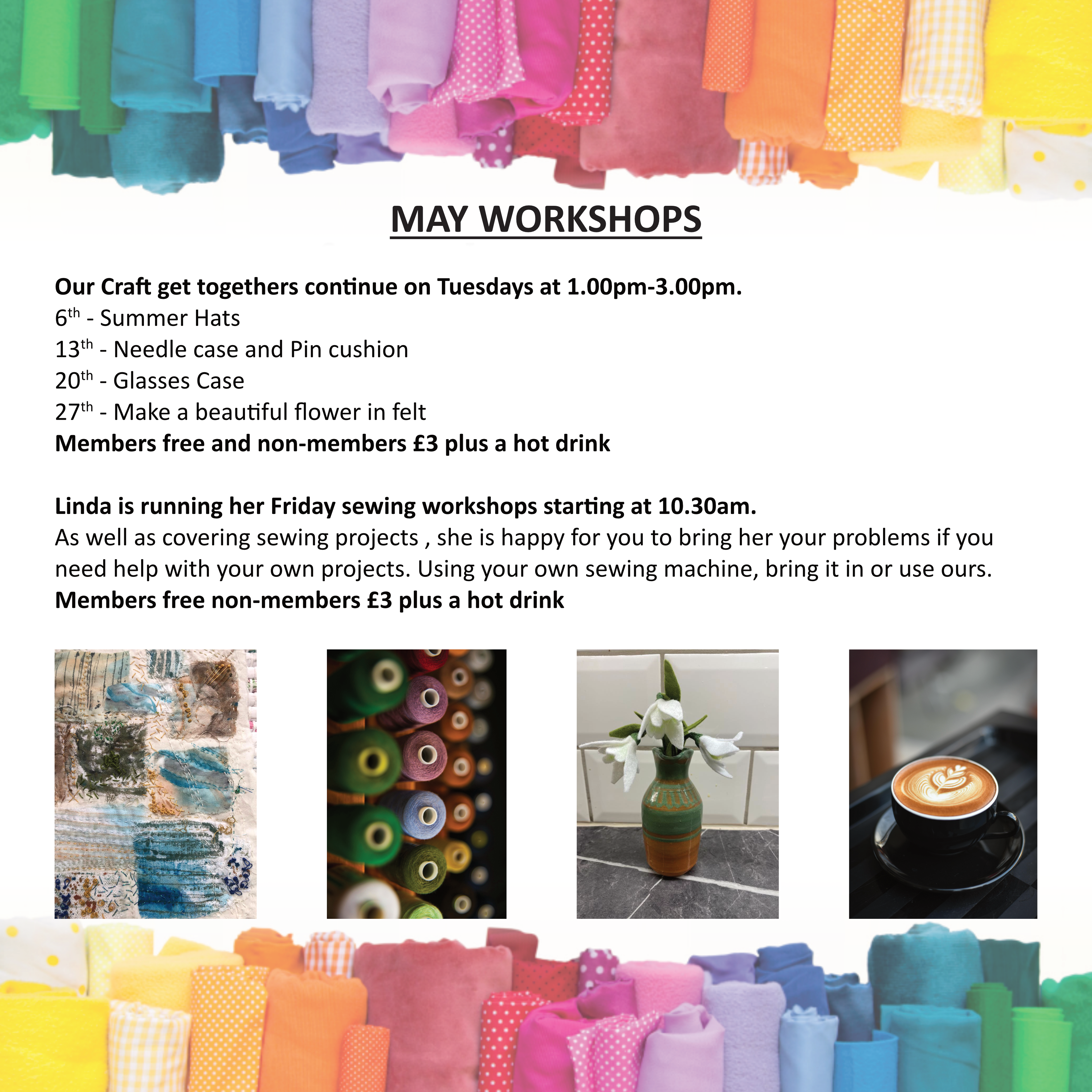 May workshops.