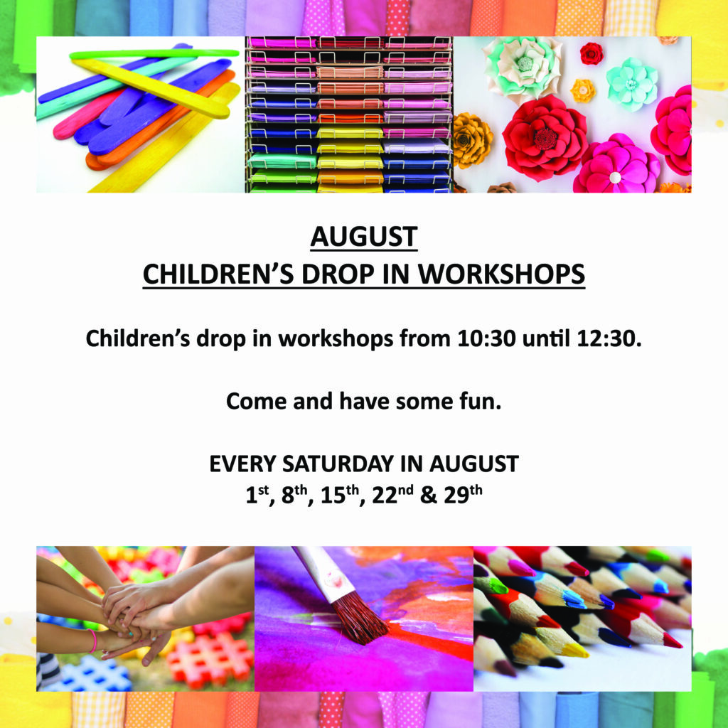 August 2026 Children's Workshops at Tavistock Scrapstore